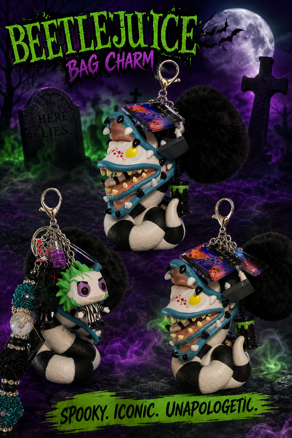 Sandworm bag charm