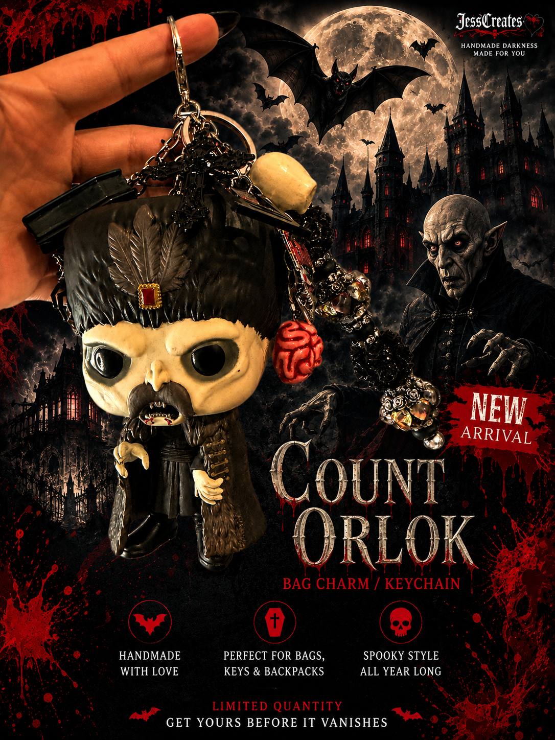 Count Orlok Bag charm
