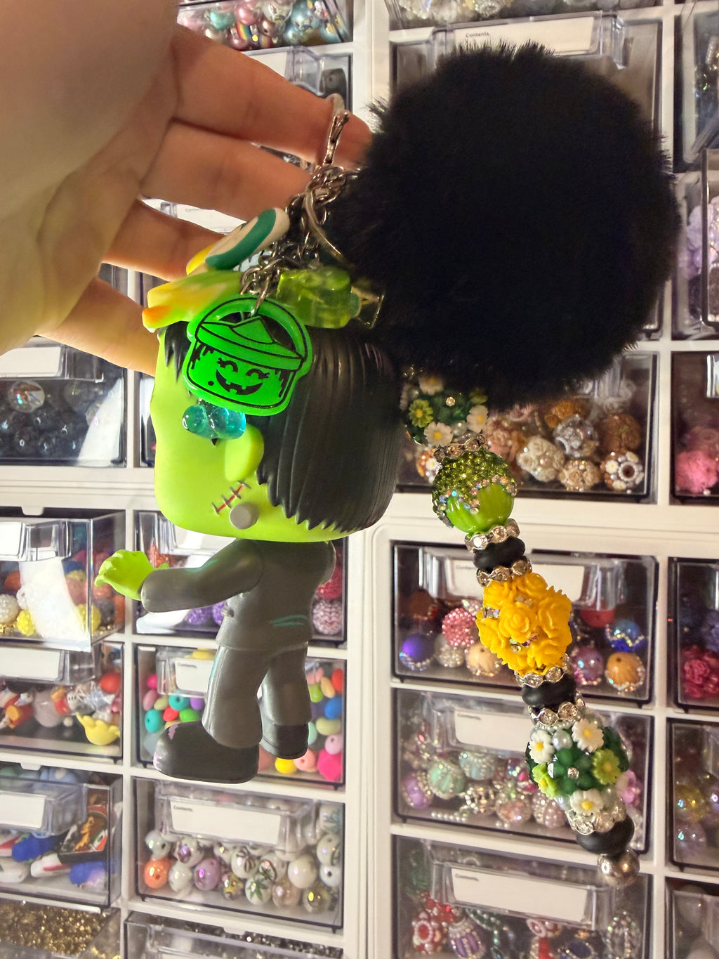 Frankenstein bag charm